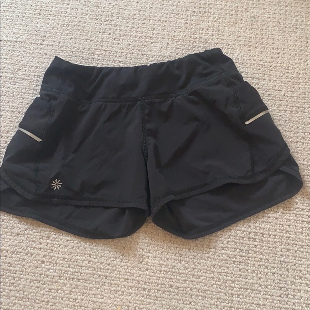 athleta kids black shorts